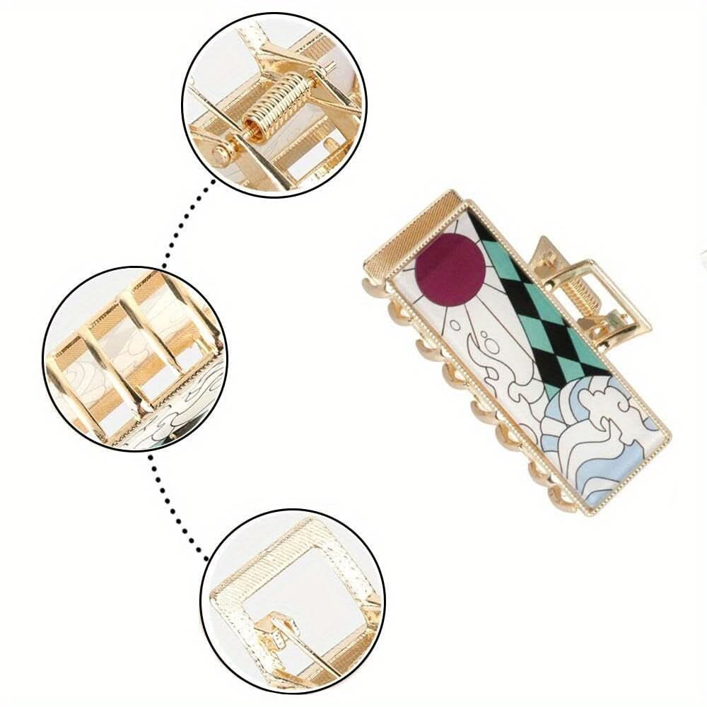 Elegant Matte Alloy Hair Claw Clip for Women