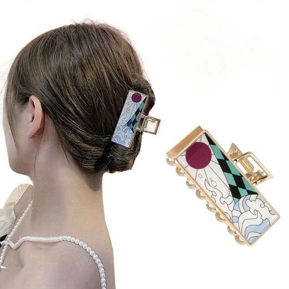 Elegant Matte Alloy Hair Claw Clip for Women