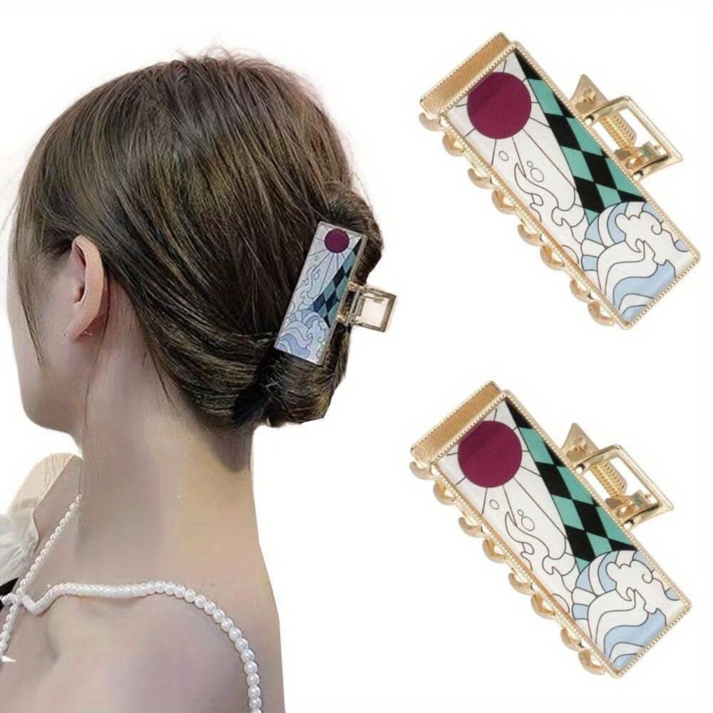 Elegant Matte Alloy Hair Claw Clip for Women