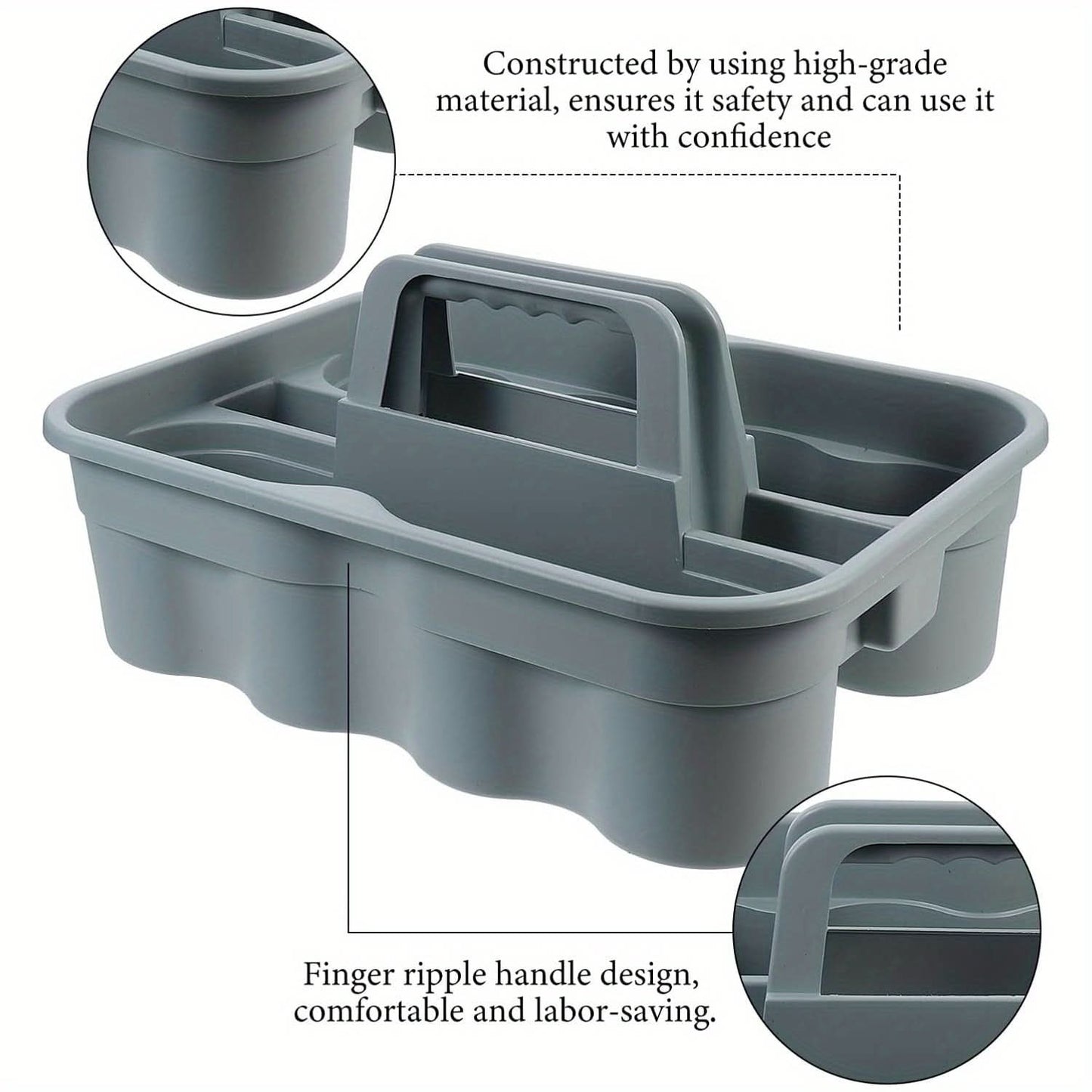 Durable Plastic Cleaning Caddy with Handle