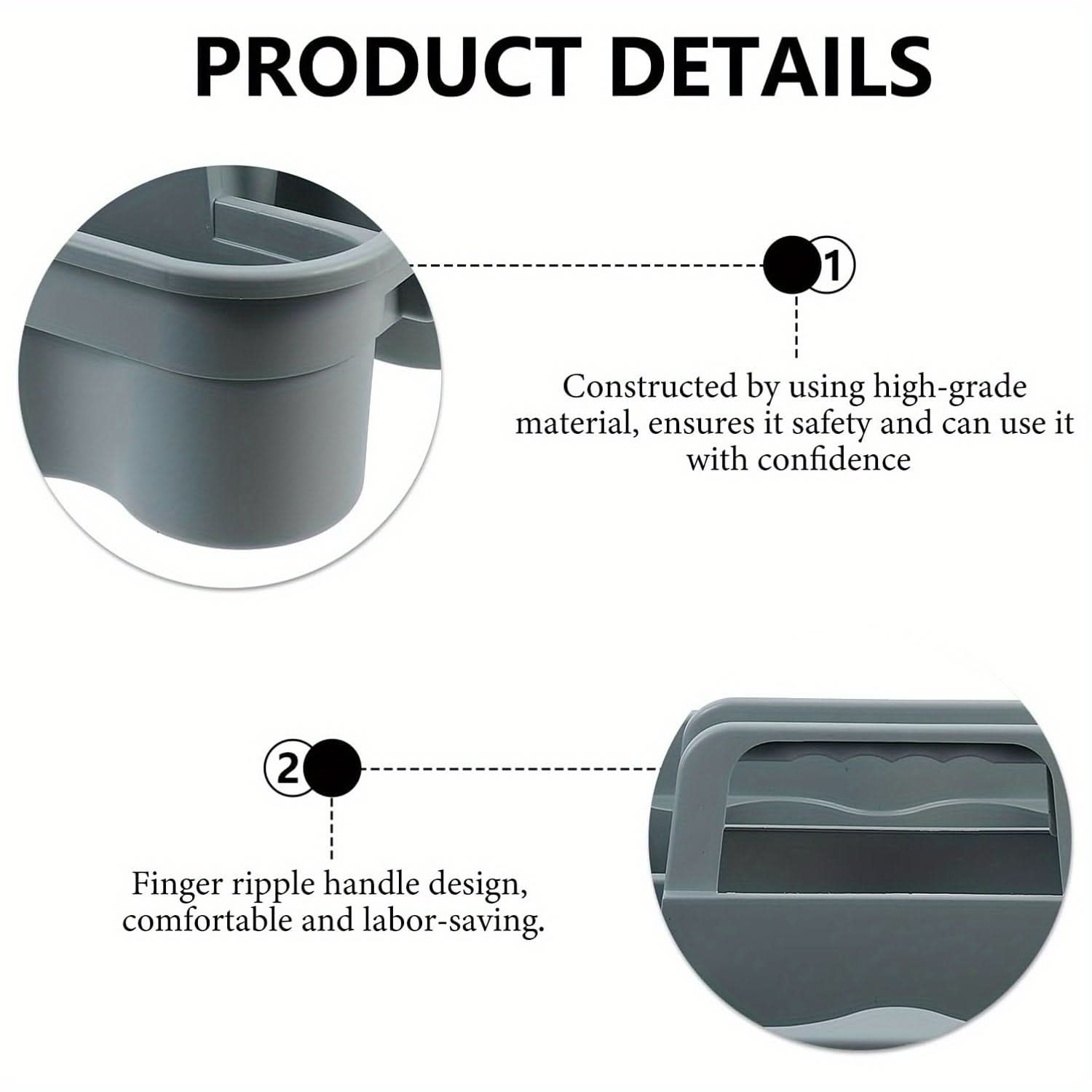 Durable Plastic Cleaning Caddy with Handle