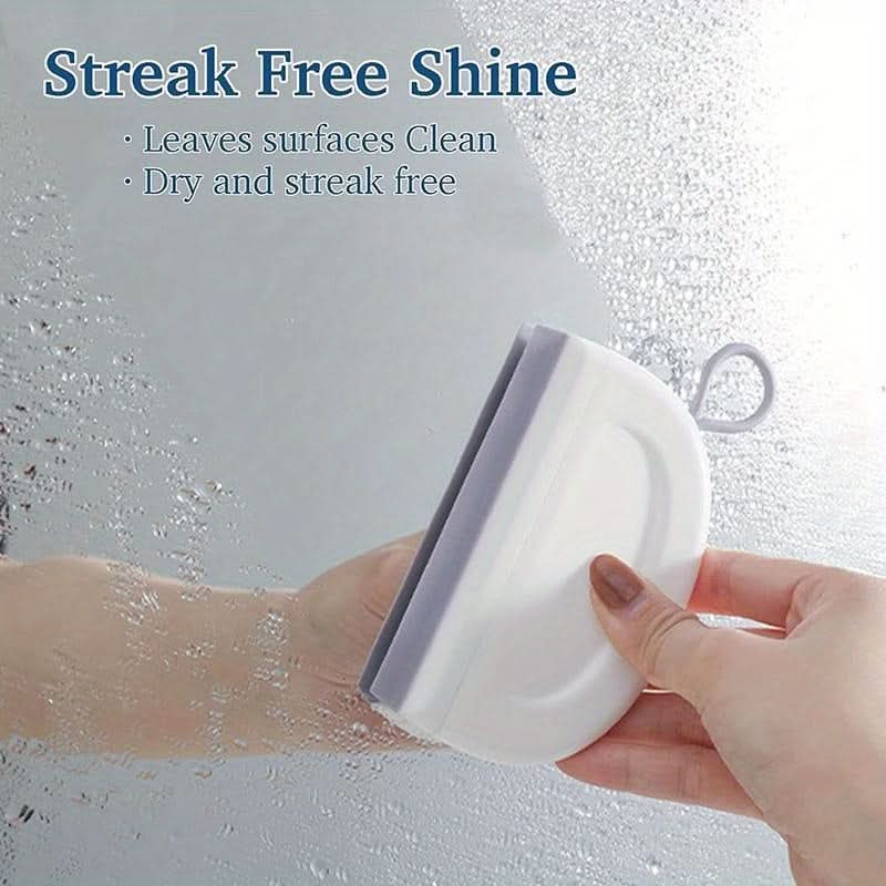 2Pcs Silicone Shower Squeegee for Glass & Windows