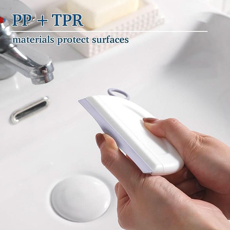 2Pcs Silicone Shower Squeegee for Glass & Windows