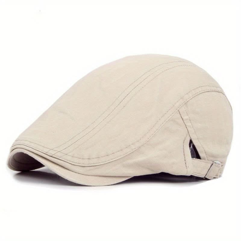 Men’s Ivy Newsboy Cap with Golf Visor – Lightweight Spandex, Cabbie Style