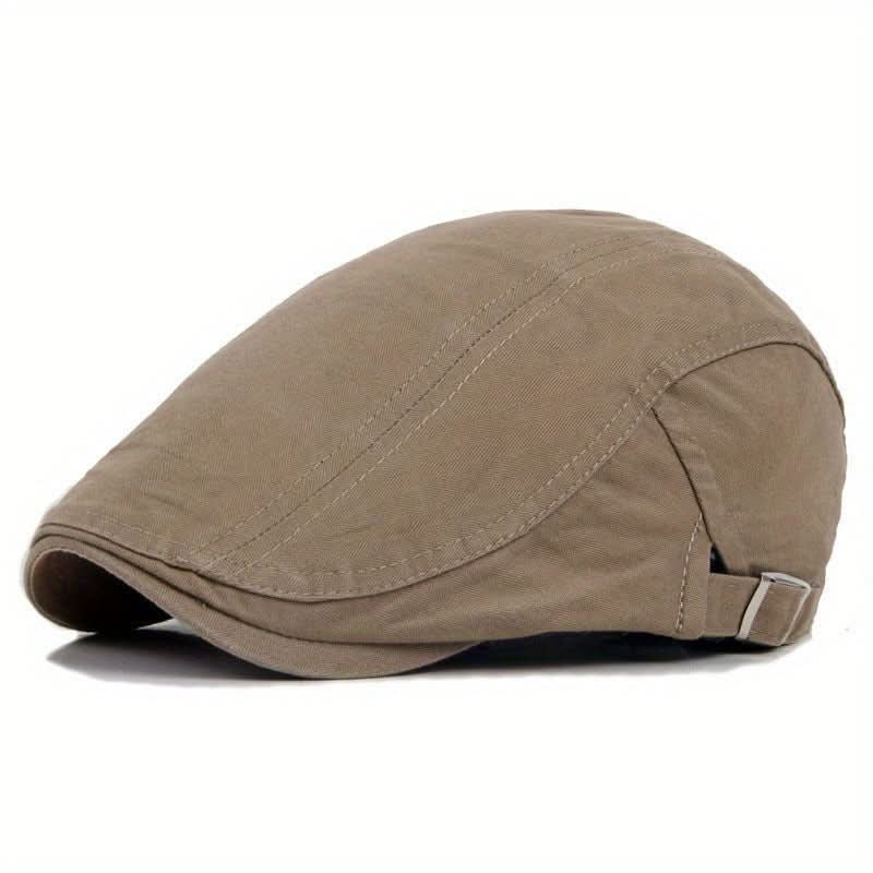 Men’s Ivy Newsboy Cap with Golf Visor – Lightweight Spandex, Cabbie Style