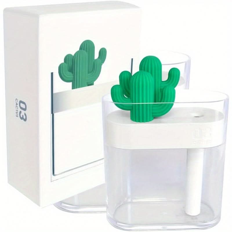 USB Cactus Humidifier with LED Lighting