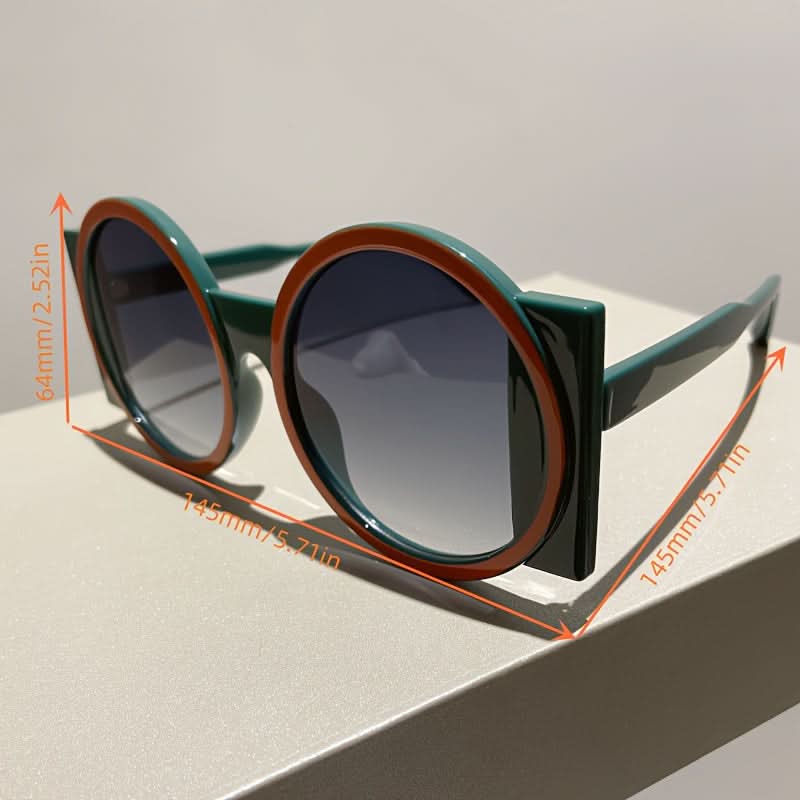Trendy UV400 Round Sunglasses – Block Designer Shades