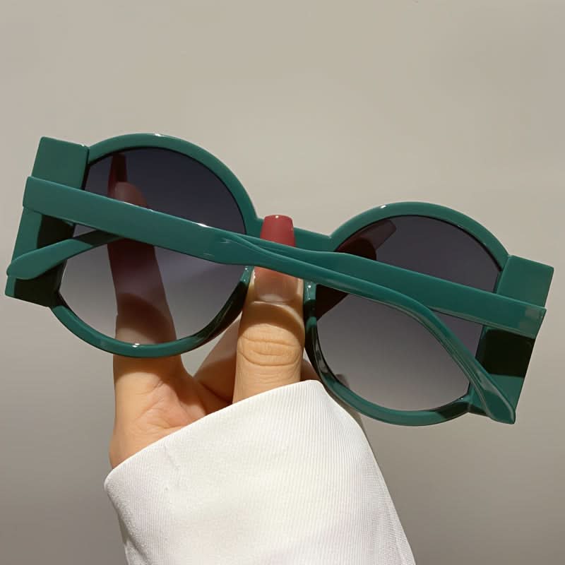 Trendy UV400 Round Sunglasses – Block Designer Shades