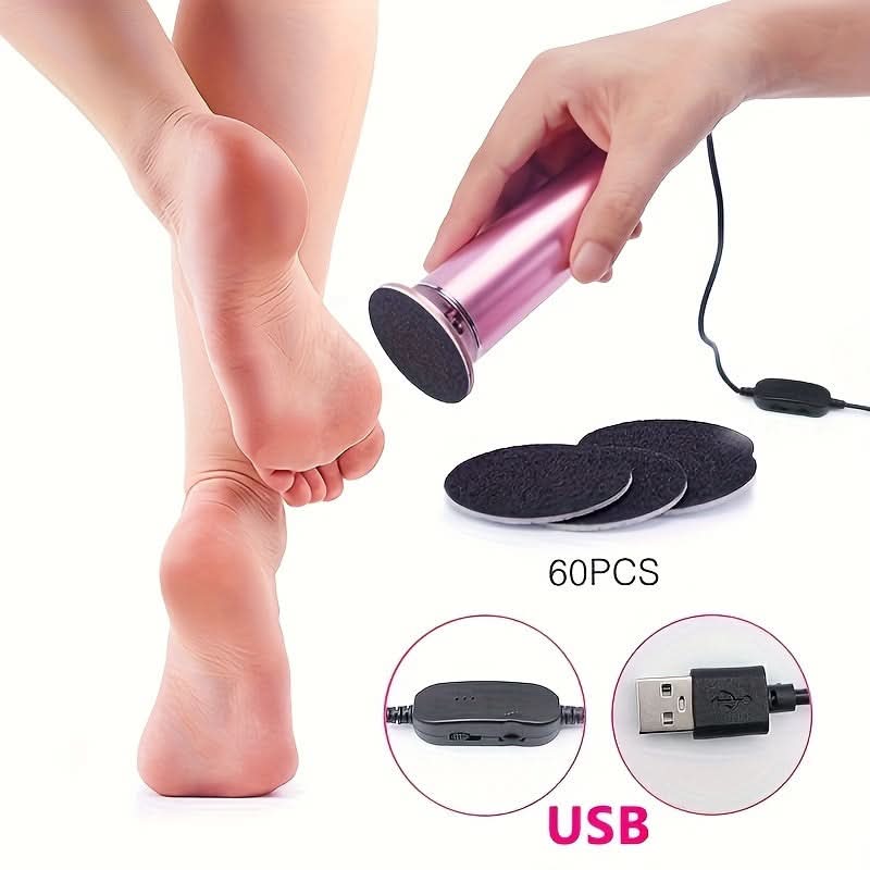 60-Piece Electric Foot Grinder Callus Remover Kit