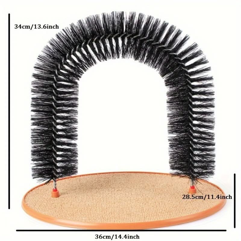 Carbon Fiber Cat Scratching Arch with Self-Groomer