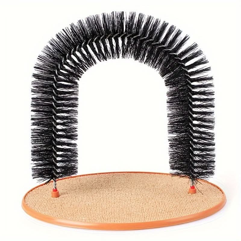 Carbon Fiber Cat Scratching Arch with Self-Groomer
