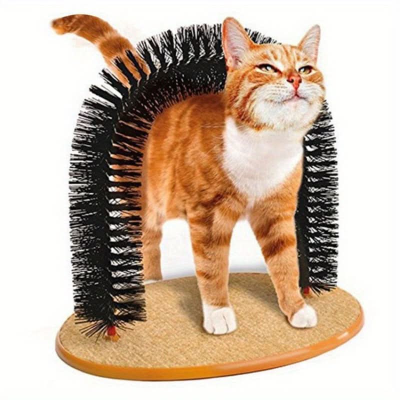 Carbon Fiber Cat Scratching Arch with Self-Groomer