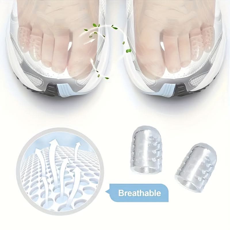 20pcs Silicone Toe Protectors – Breathable Gel Caps