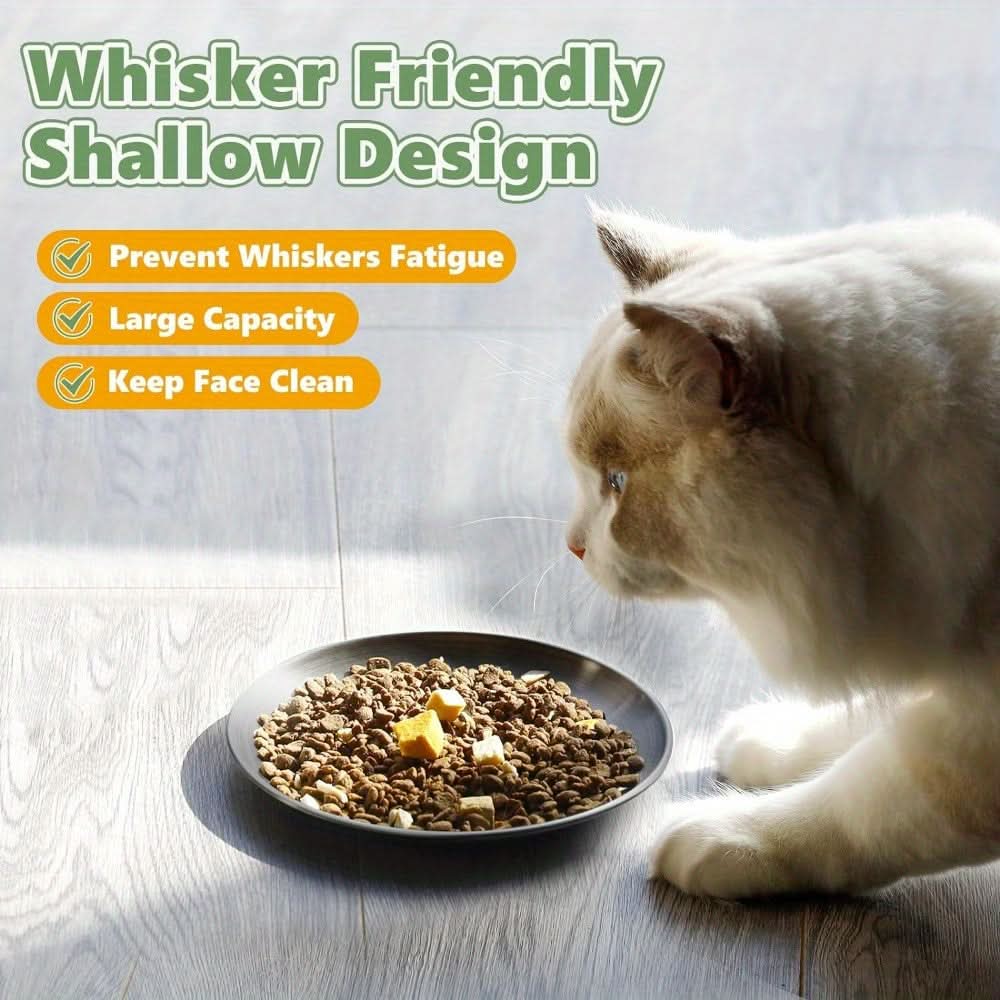 2pcs Stainless Steel Cat Food Bowls
