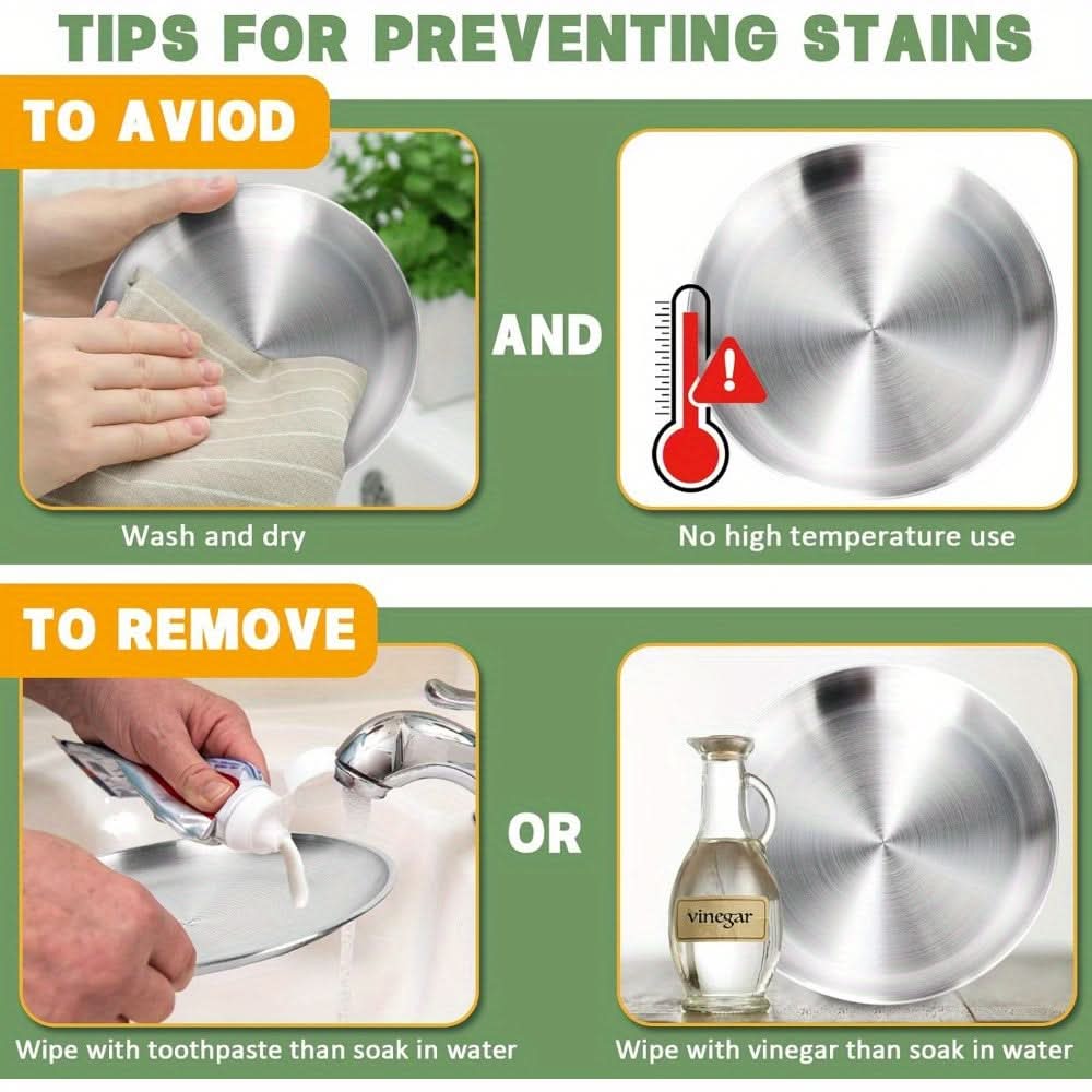 2pcs Stainless Steel Cat Food Bowls