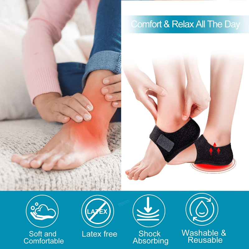 Cushioned Heel Protectors for Pain Relief Pack