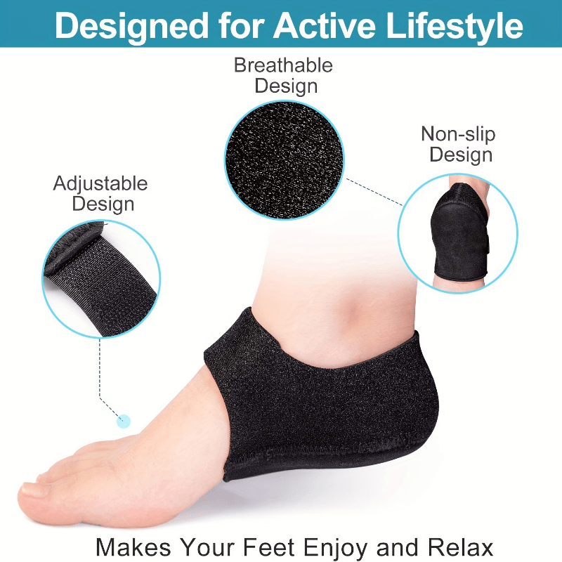 Cushioned Heel Protectors for Pain Relief Pack