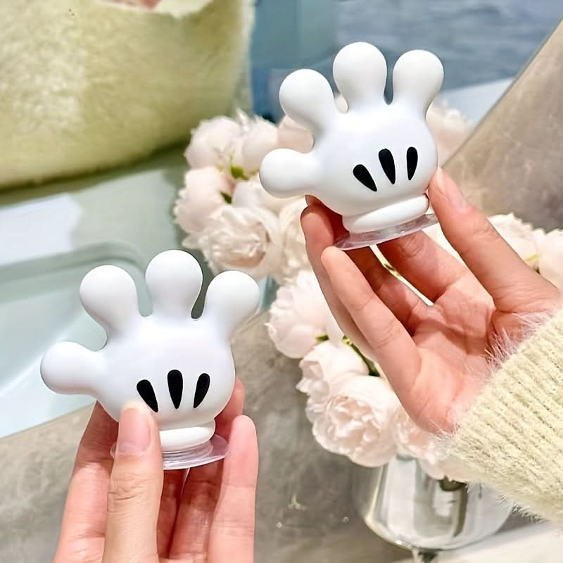 Silicone Toothbrush Holder Set with Suction Hooks