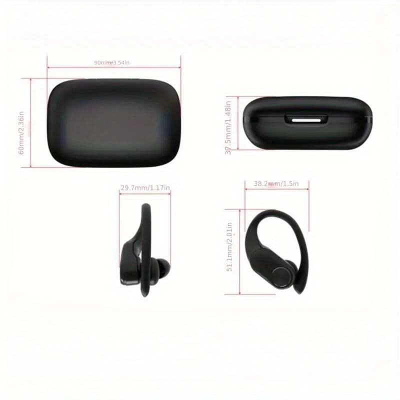 80 Hours Playtime Wireless Headset with Digital Display