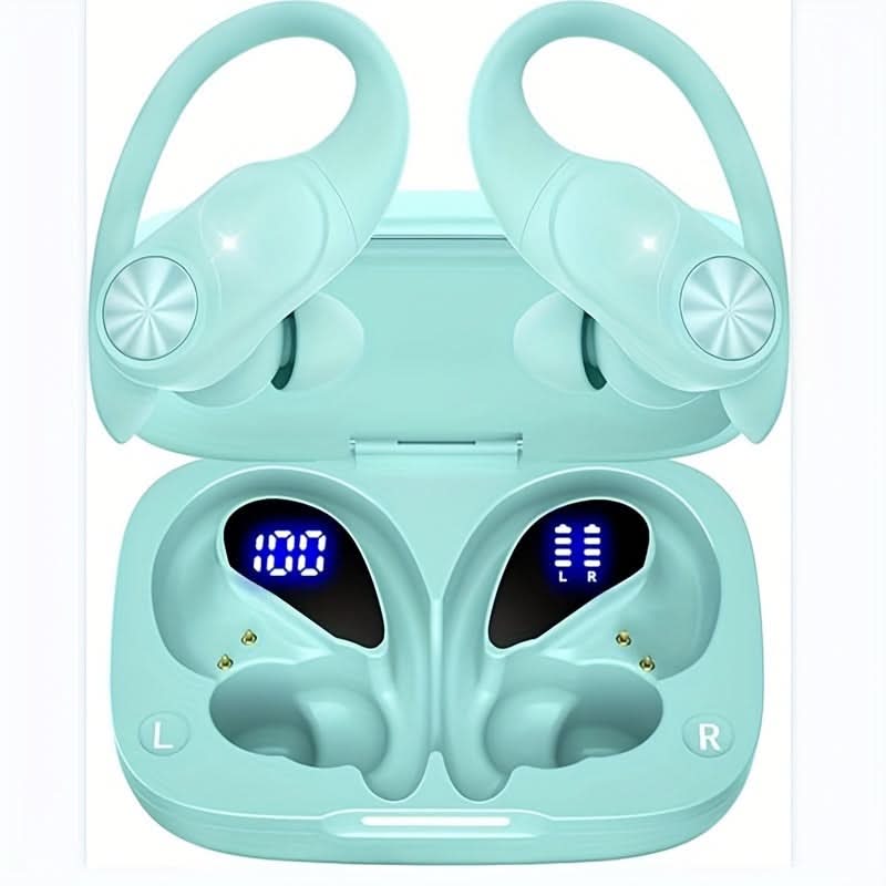 80 Hours Playtime Wireless Headset with Digital Display