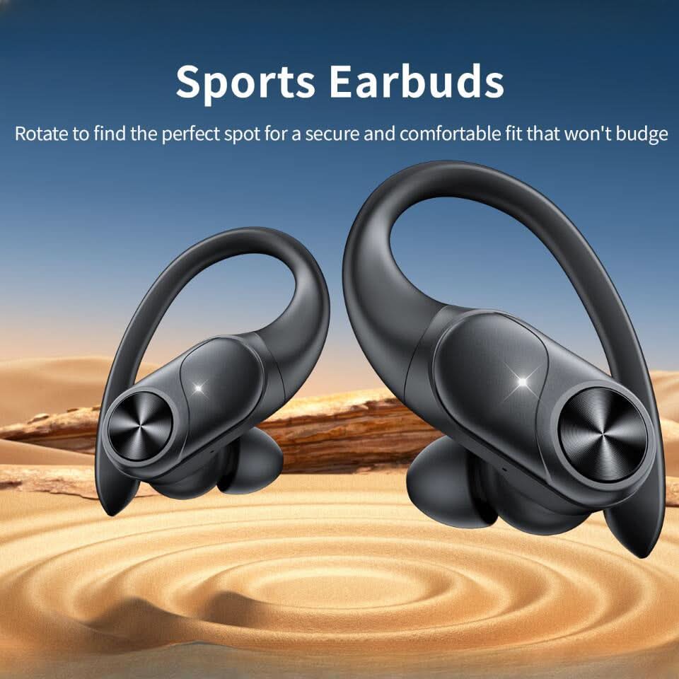 80 Hours Playtime Wireless Headset with Digital Display