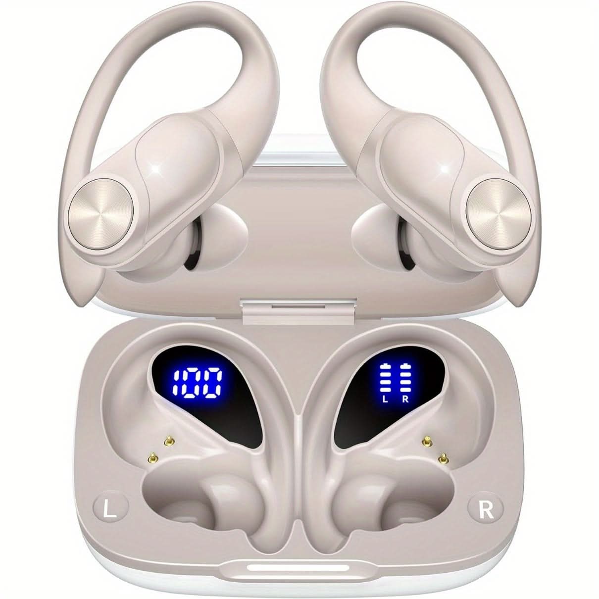 80 Hours Playtime Wireless Headset with Digital Display