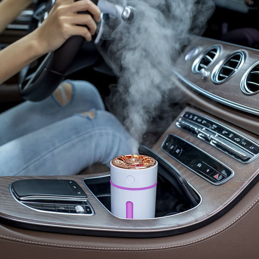 Portable USB Air Purifier & Humidifier – Quiet with Color Nightlight