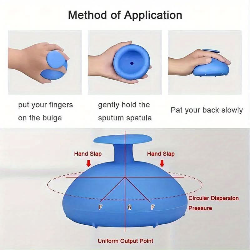 Back Percussion Massager for Cough & Hiccup Relief – Handheld Expectorant
