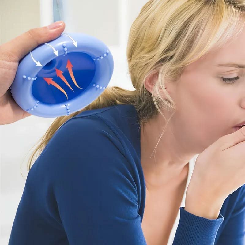 Back Percussion Massager for Cough & Hiccup Relief – Handheld Expectorant