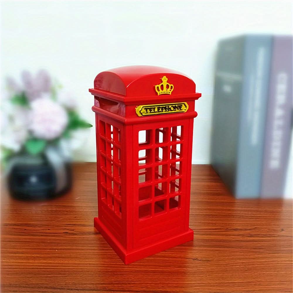 Vintage LED Telephone Booth Lamp – Touch-Control Dimmable Light