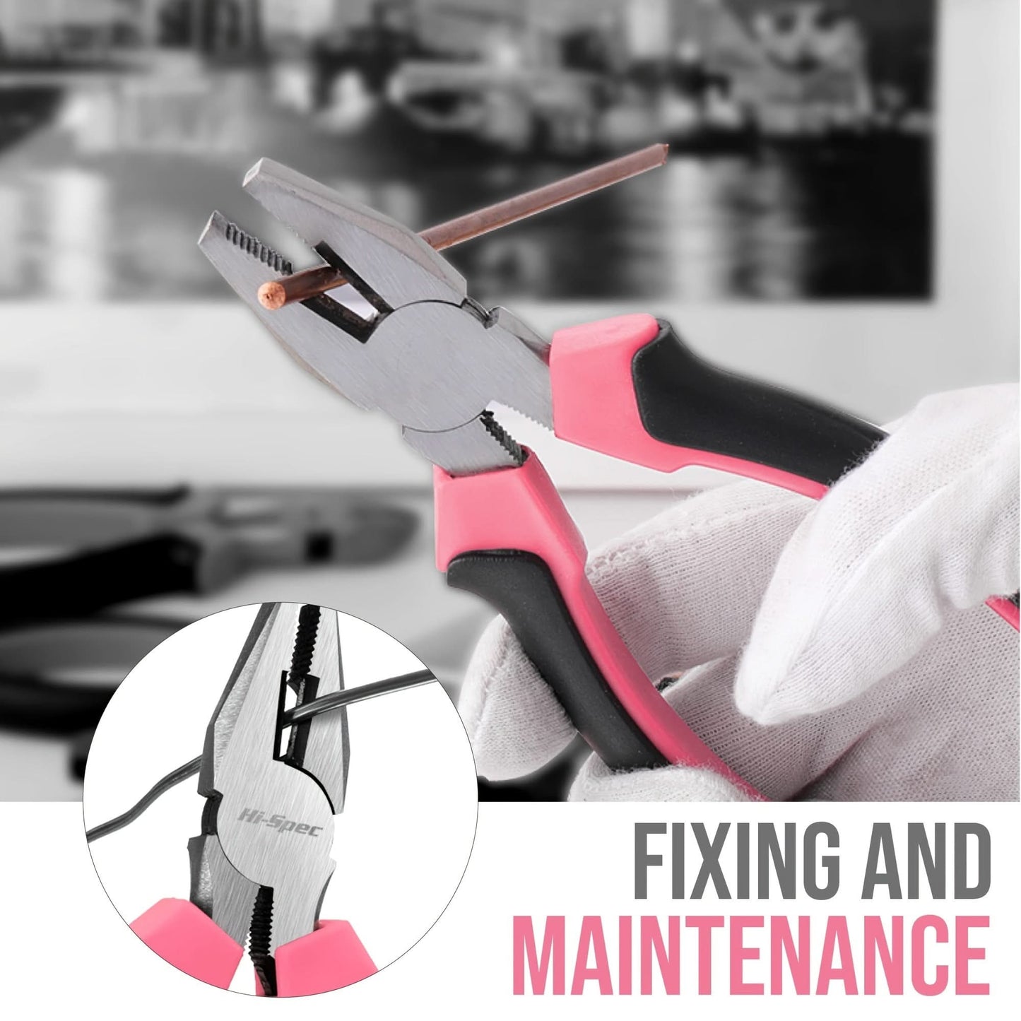 13-Piece Pink Home Repair Tool Set