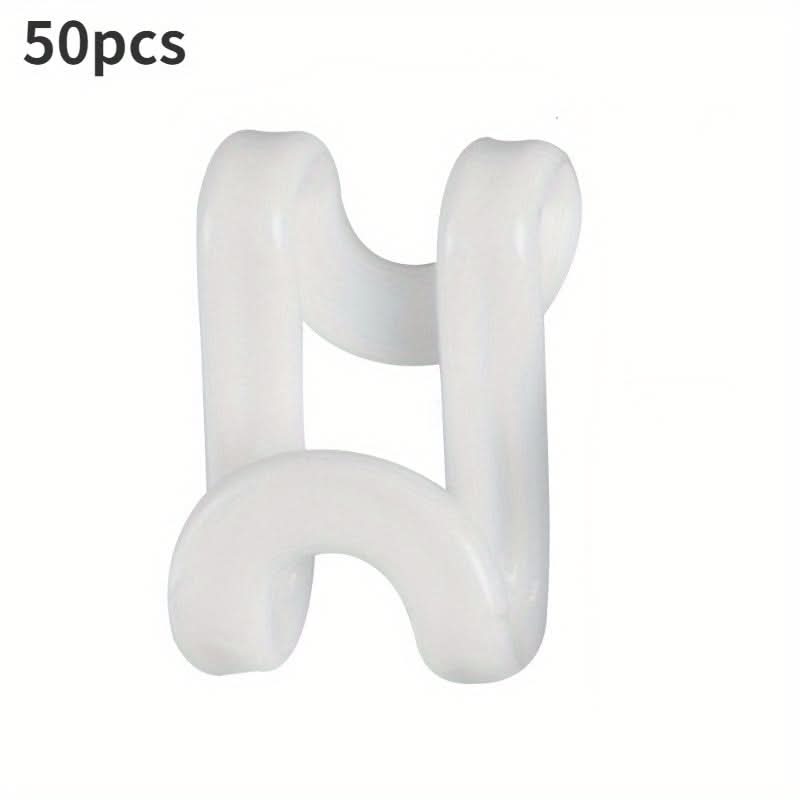 50pcs Plastic Closet Space-Saving Hanger Connectors