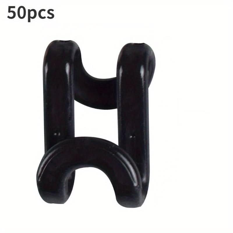 50pcs Plastic Closet Space-Saving Hanger Connectors