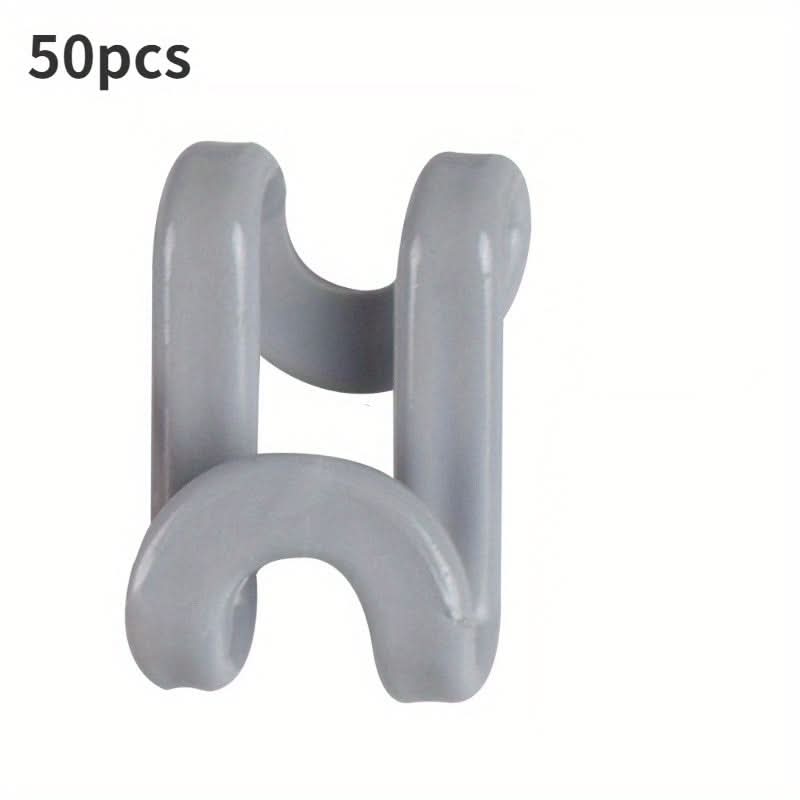 50pcs Plastic Closet Space-Saving Hanger Connectors