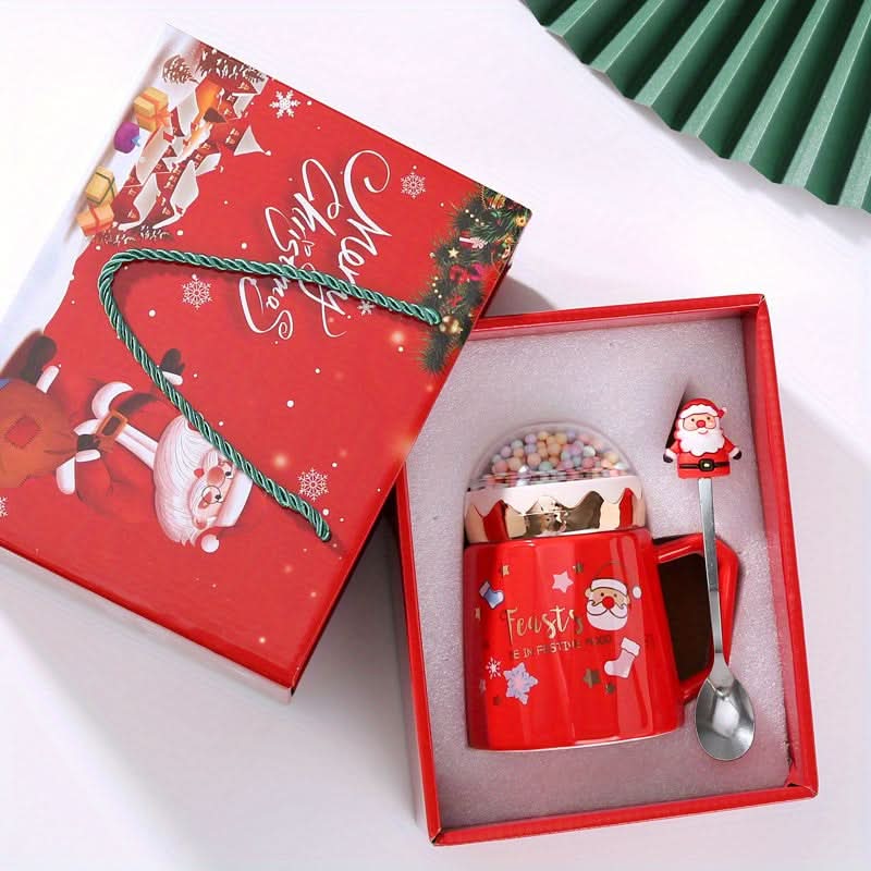 Christmas Ceramic Coffee Mug Gift Set