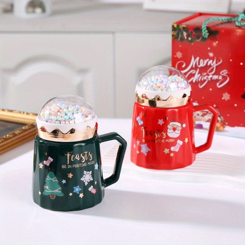 Christmas Ceramic Coffee Mug Gift Set