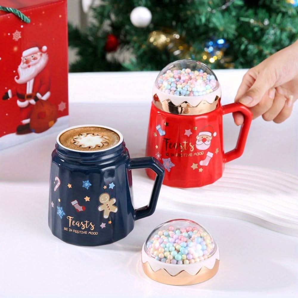 Christmas Ceramic Coffee Mug Gift Set
