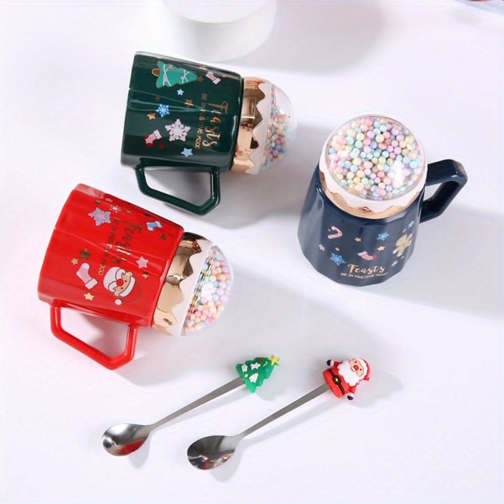 Christmas Ceramic Coffee Mug Gift Set