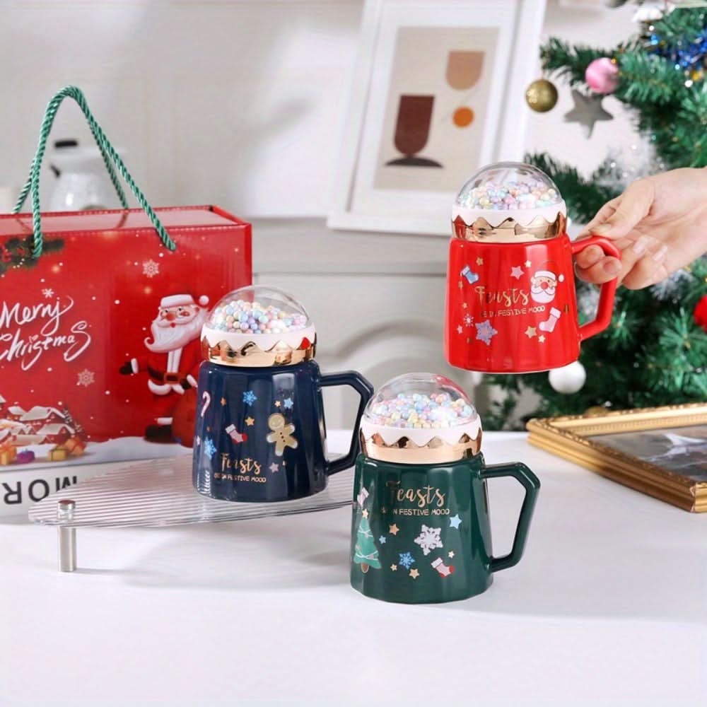 Christmas Ceramic Coffee Mug Gift Set
