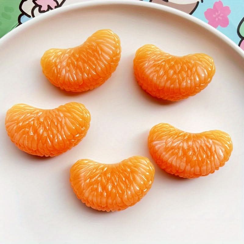 5Pcs Orange Fruit Hair Clips for Kids