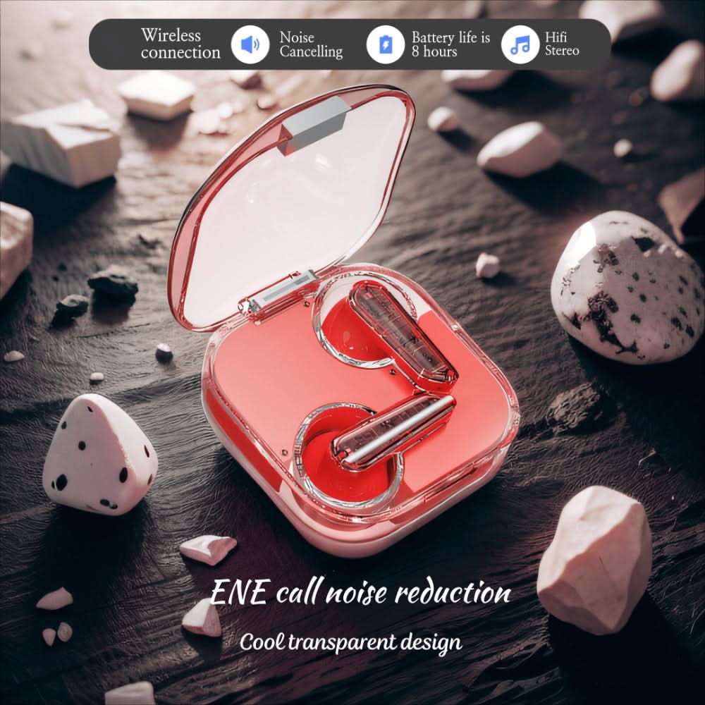 50H Stereo Bass Wireless Earbuds, Bluetooth 5.3, ENC Noise Cancelling