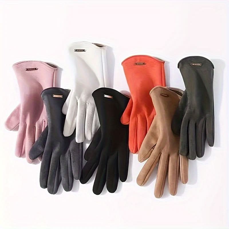 Fleece Lined Thermal Gloves for Winter Skiing