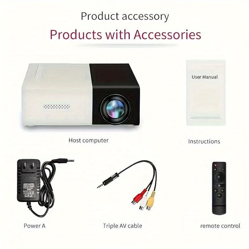 Mini Portable HD Projector for Home