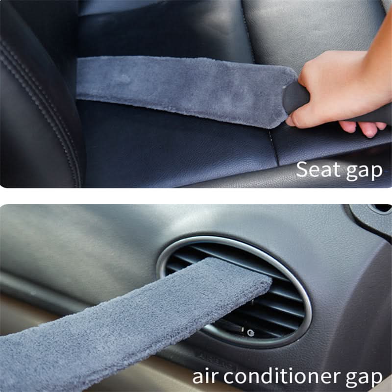 Microfiber Car Cleaning Duster – Flexible Detailing Brush with Plastic Handle