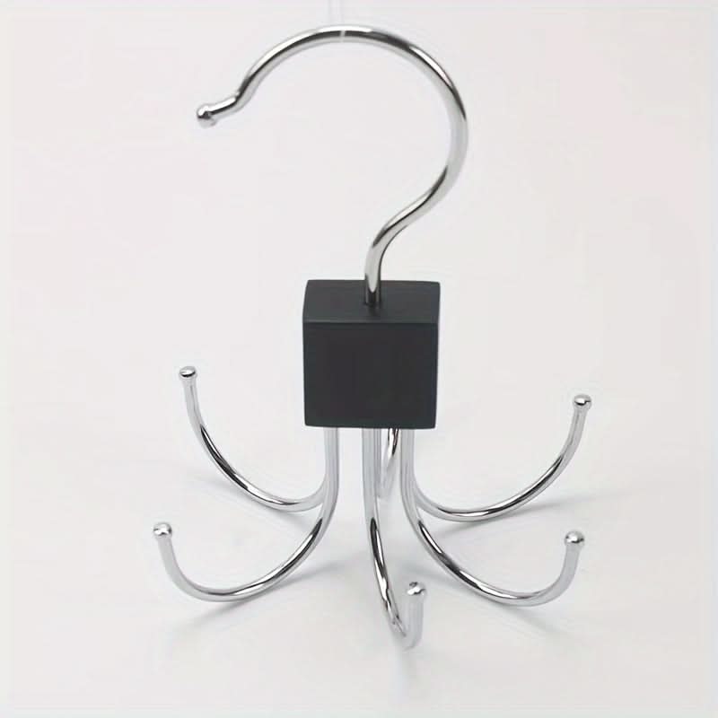 360° Rotating Belt Hanger – Durable Metal Organizer for Belts
