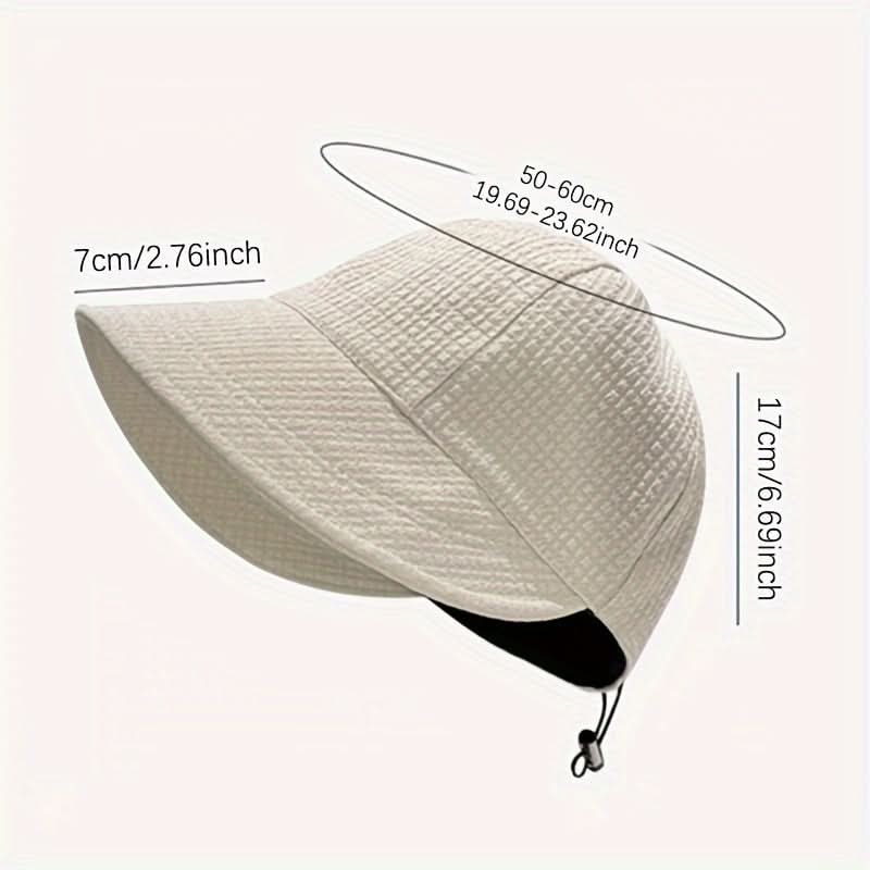 Women’s Large Visor Sun Hat – UV Protection Sports Cap