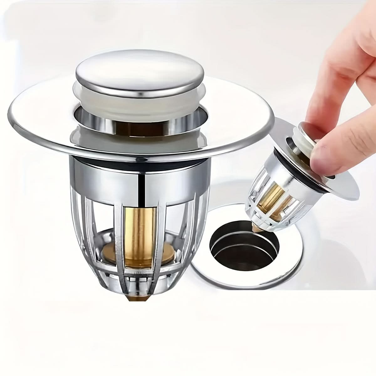 3-Piece Bathroom Sink Stopper Set