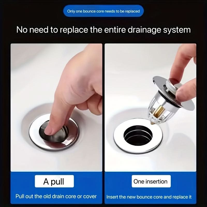 3-Piece Bathroom Sink Stopper Set