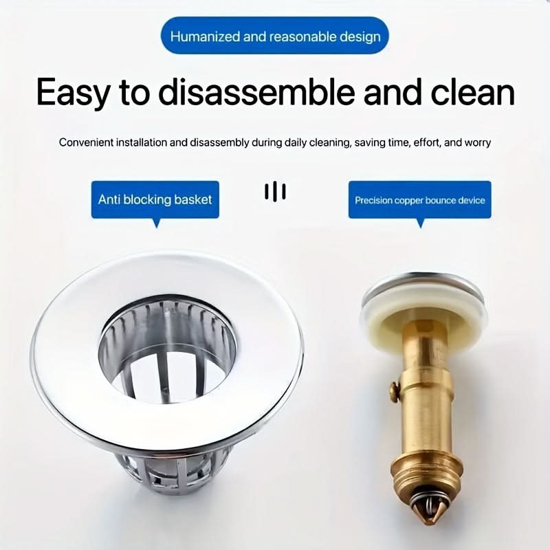 3-Piece Bathroom Sink Stopper Set