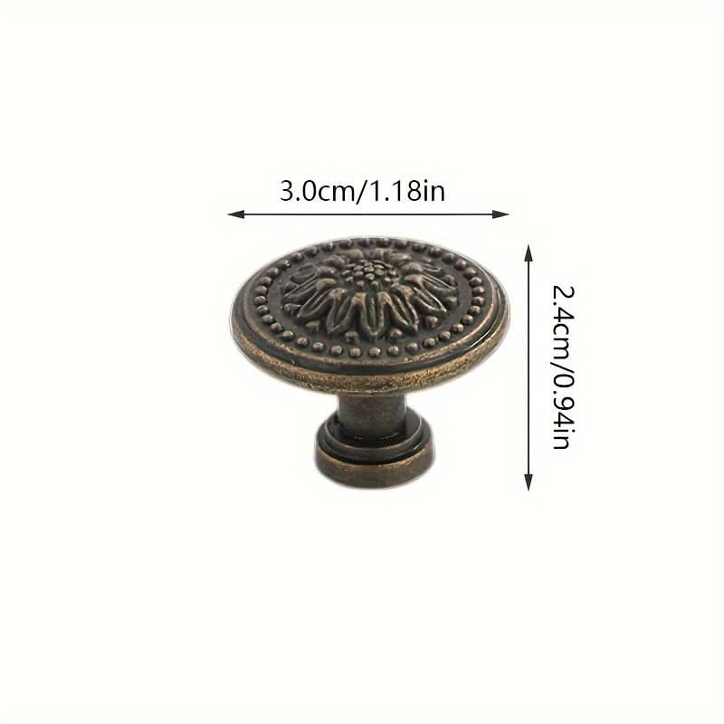 10-Piece Vintage Green Bronze Cabinet Knobs